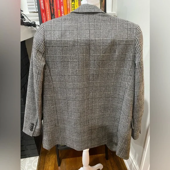 Everlane, Italian Wool, Oversized, Blazer in Glen Plaid! - Picture 13 of 16
